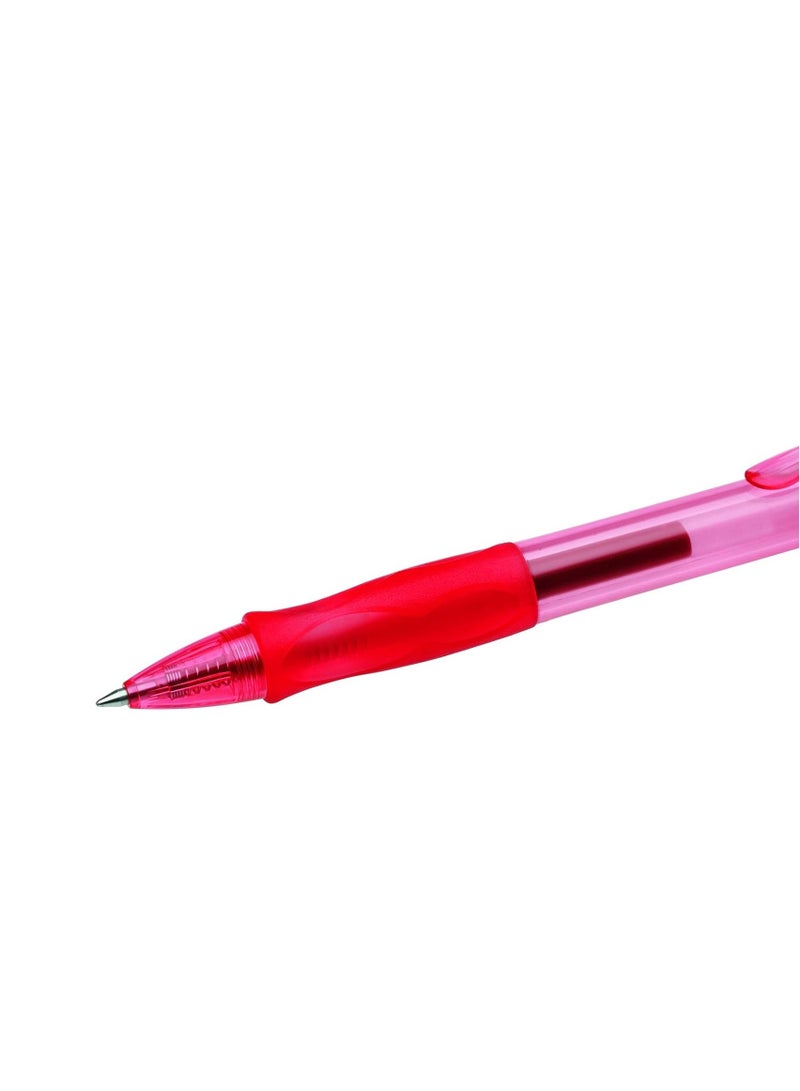 Bic 4-Piece Gelocity Gel Ink Pen 0.7mm Tip Red Ink - Image 2