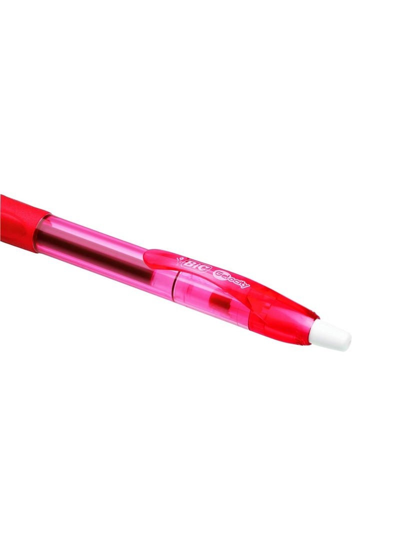 Bic 4-Piece Gelocity Gel Ink Pen 0.7mm Tip Red Ink - Image 3