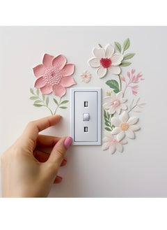 Generic 1pc cartoon pvc socket decal, flower mural for entrance, porch, living room, bedroom, office, dormitory, wall decoration, good home choice, home decoration  - Image 1