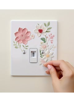 Generic 1pc cartoon pvc socket decal, flower mural for entrance, porch, living room, bedroom, office, dormitory, wall decoration, good home choice, home decoration  - Image 4