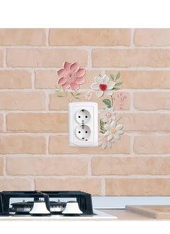 Generic 1pc cartoon pvc socket decal, flower mural for entrance, porch, living room, bedroom, office, dormitory, wall decoration, good home choice, home decoration  - Image 5