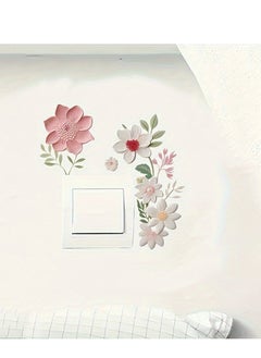 Generic 1pc cartoon pvc socket decal, flower mural for entrance, porch, living room, bedroom, office, dormitory, wall decoration, good home choice, home decoration  - Image 2