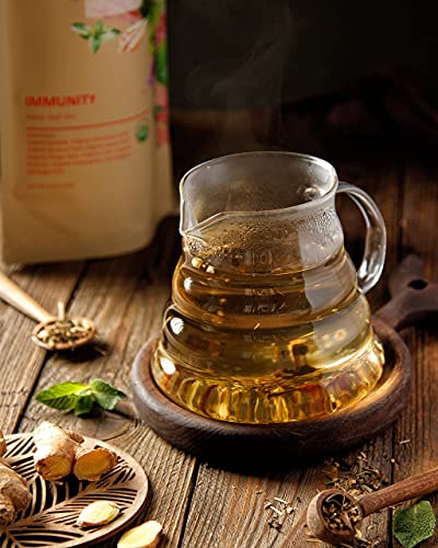 Gardenika Organic Immune Loose Leaf Tea, Herbal, Caffeine Free Leaves, Ayurvedic, KSA Kosher – 4 oz (1 Pack) - Image 4