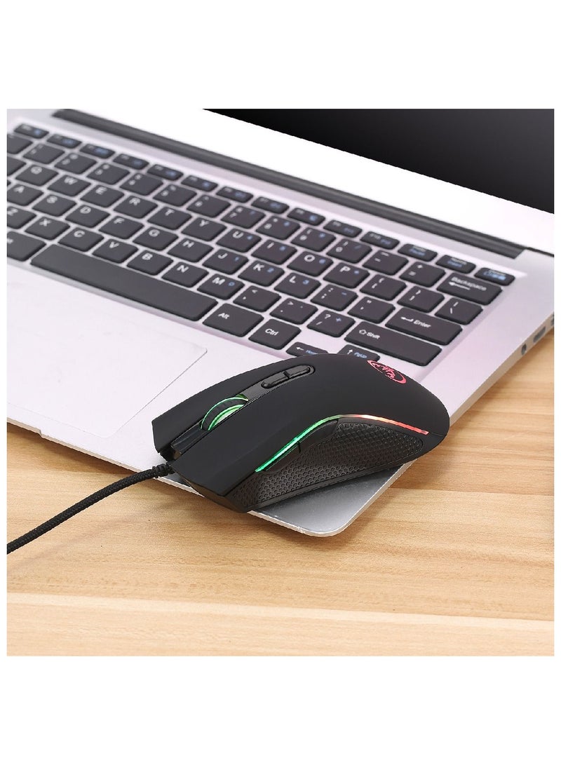 HXSJ ماوس ألعاب سلكي A869 مع أضواء - Image 5