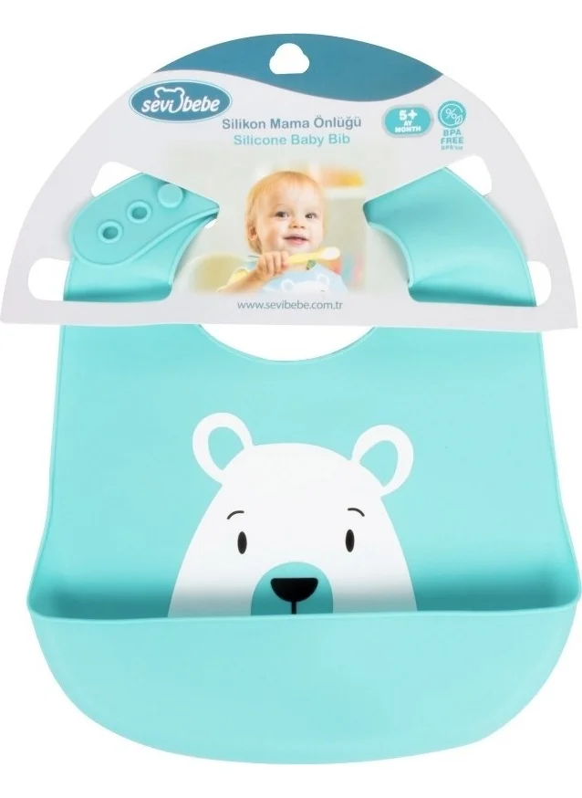 Sevi Bebe Silicone Patterned Baby Bib