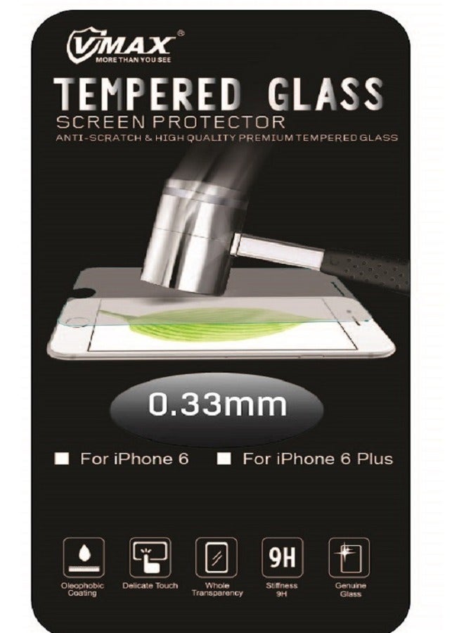 Vmax Tempered Glass screen protector for iphone 6 Plus / 6S Plus 0.33mm