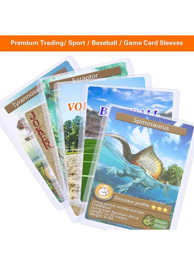 Relex 50PCS Card Sleeves Hard Plastic Card Sleeves for Baseball Card Protective Card Holder for Trading Cards, Sports Cards, Album Card 10.1x7.7 cm - Image 5