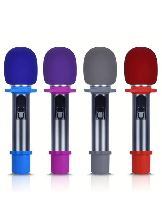 Grey Microphone Cover Anti Slip Shockproof Spray Guard Vibration Dampening KTV Accessory - Image 3