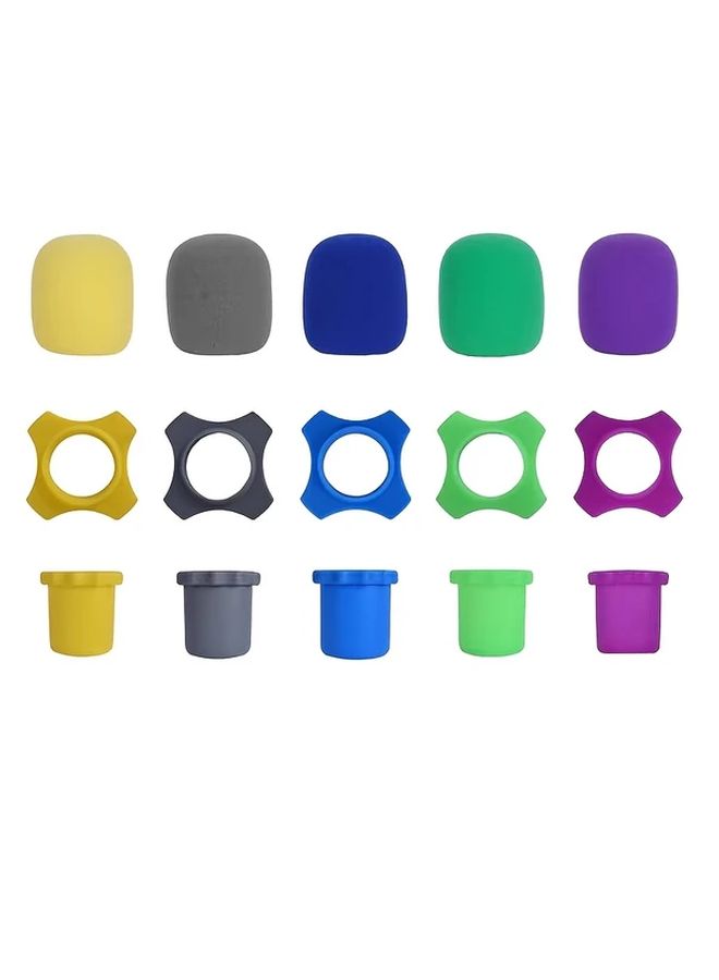 Grey Microphone Cover Anti Slip Shockproof Spray Guard Vibration Dampening KTV Accessory - Image 4