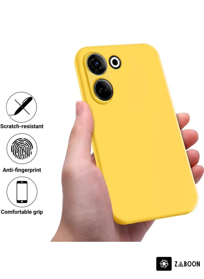 Zaboon Protective Case For Tecno Camon 20 Pro Pure Color Liquid Silicone Shockproof - Image 2