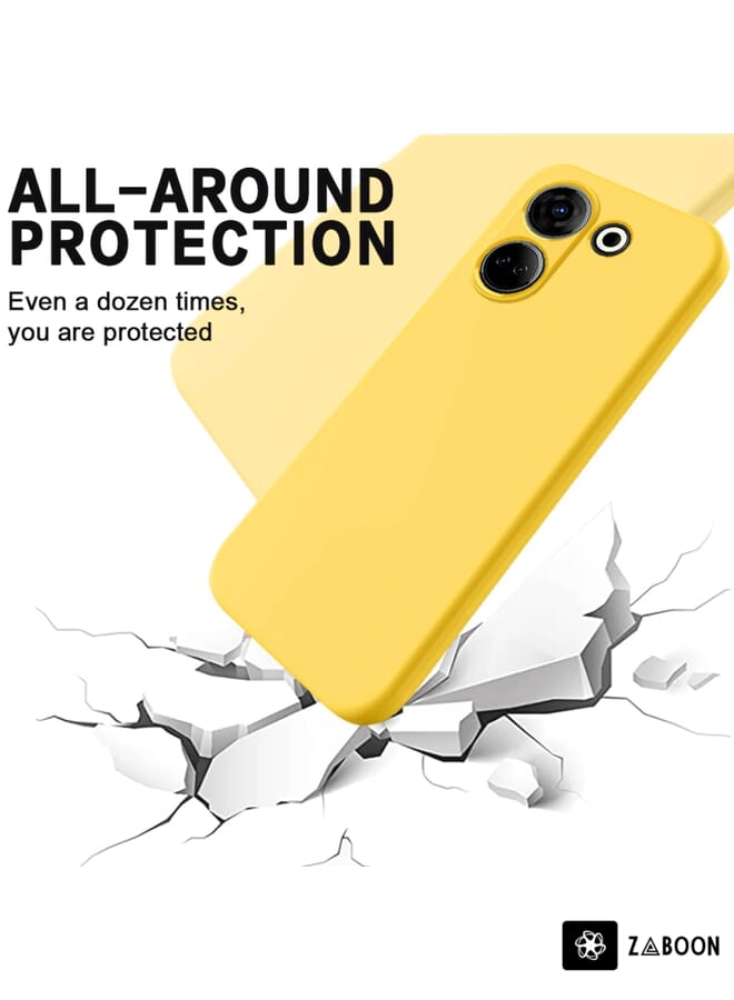 Zaboon Protective Case For Tecno Camon 20 Pro Pure Color Liquid Silicone Shockproof - Image 4