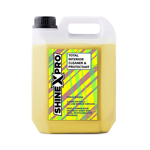ShineXPro Car Interior Cleaner and Protectant - Car Interior Cleaning safe as a Car Dashboard Cleaner, Car Seat Cleaner & All Interior Surfaces - Infused UV Blockers Protect from Fading - Citrus Scent - Image 1