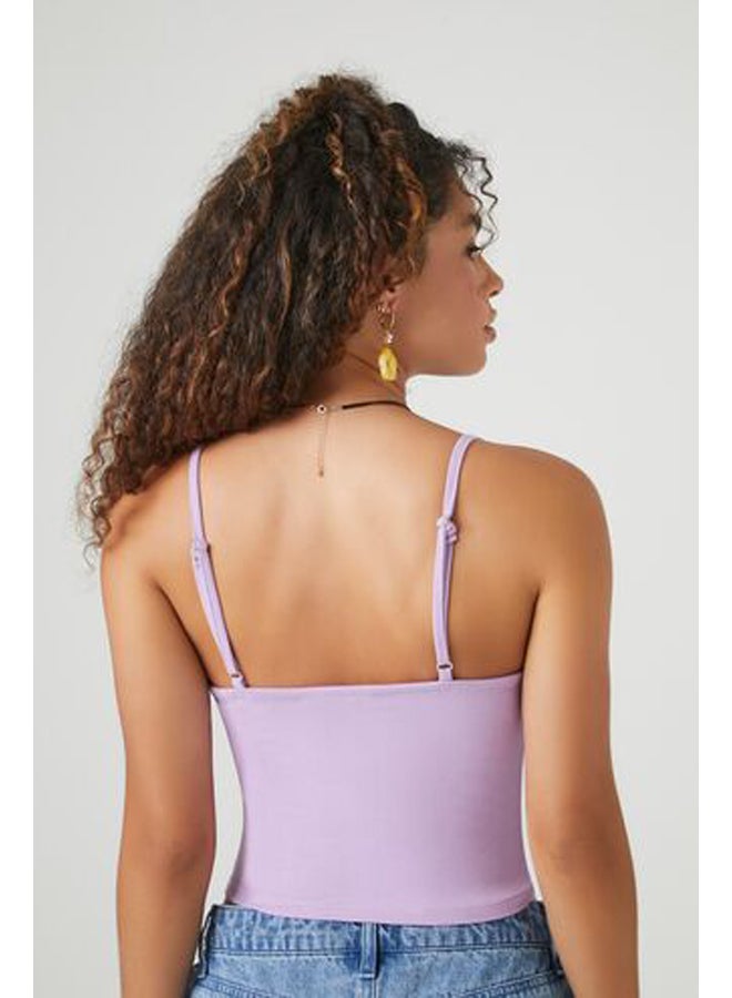 FOREVER 21 كامي مقصوص من قماش سوربليس - Image 3