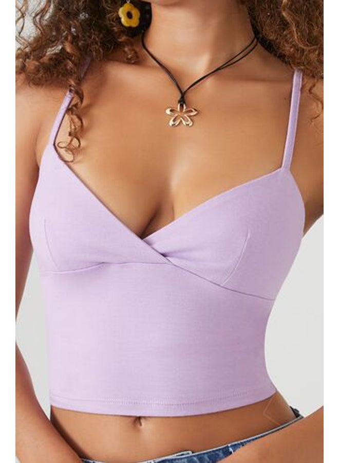 FOREVER 21 كامي مقصوص من قماش سوربليس - Image 5
