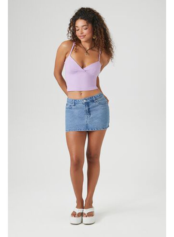 FOREVER 21 كامي مقصوص من قماش سوربليس - Image 4