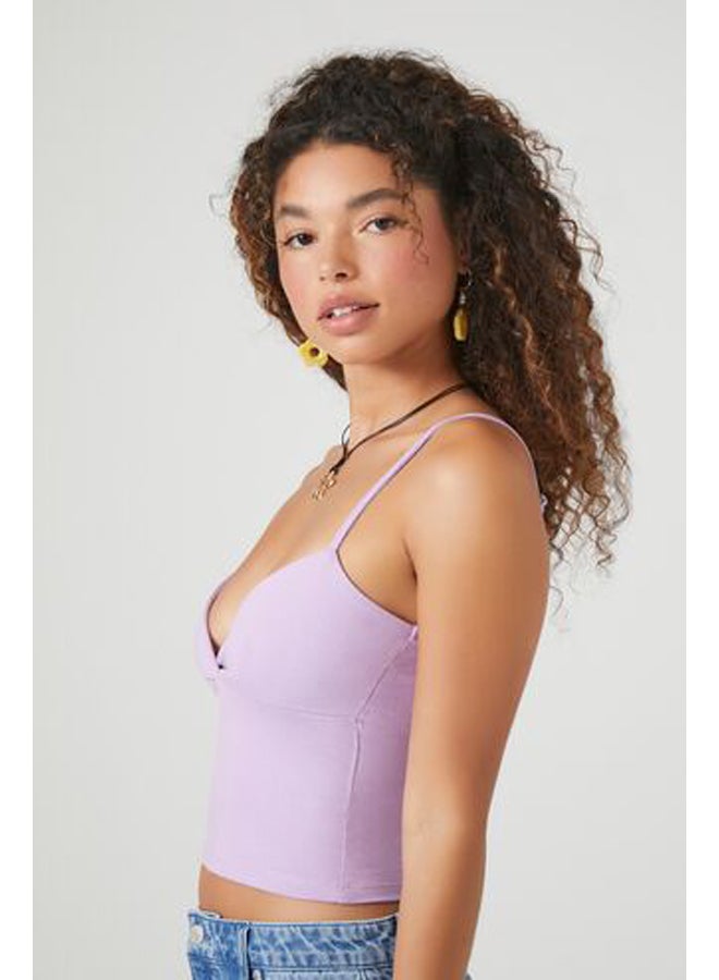 FOREVER 21 كامي مقصوص من قماش سوربليس - Image 2