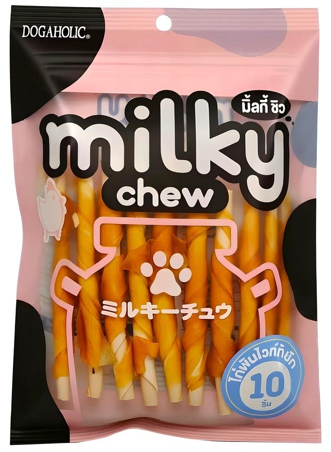 Rena Dogaholic Milky Chews Knotted Bone & Chicken Sticks Combo Pack | High-Protein Milk Dog Treats | Safe, Tasty Chew Snacks for All Breeds | Pack of 2 - Image 5