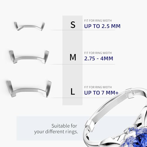 ELETIUO 12 Pack Filled Metal Ring Guard,Invisible Ring Size Adjuster Set for Loose Rings,Ring Guard,Ring Sizer,Fit for Men and Women Rings,Golden+Silver - Image 5