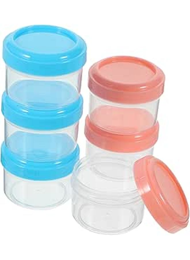 6 Pcs Mini Sauce Cups With Airtight Lids For Travel Condiment Holder - Image 1