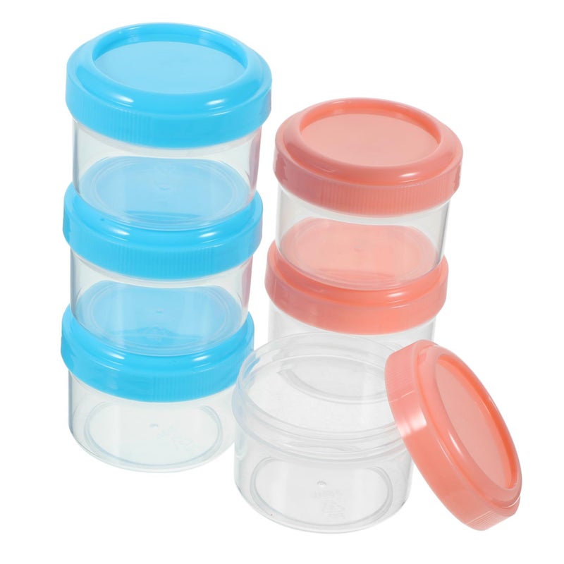 6 Pcs Mini Sauce Cups With Airtight Lids For Travel Condiment Holder - Image 2