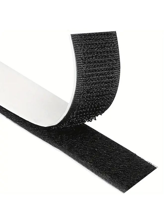 Self Adhesive Hook and Loop Tape White No Sewing Required Durable Fabric Adhesive For Home Office Crafts 20mm X 19685 Inch Total Length Long Lasting Fastening Strips Ideal For Hanging Pictures Cable Management Clothing Repair Textured Surfaces 2 Sizes Available - Image 1