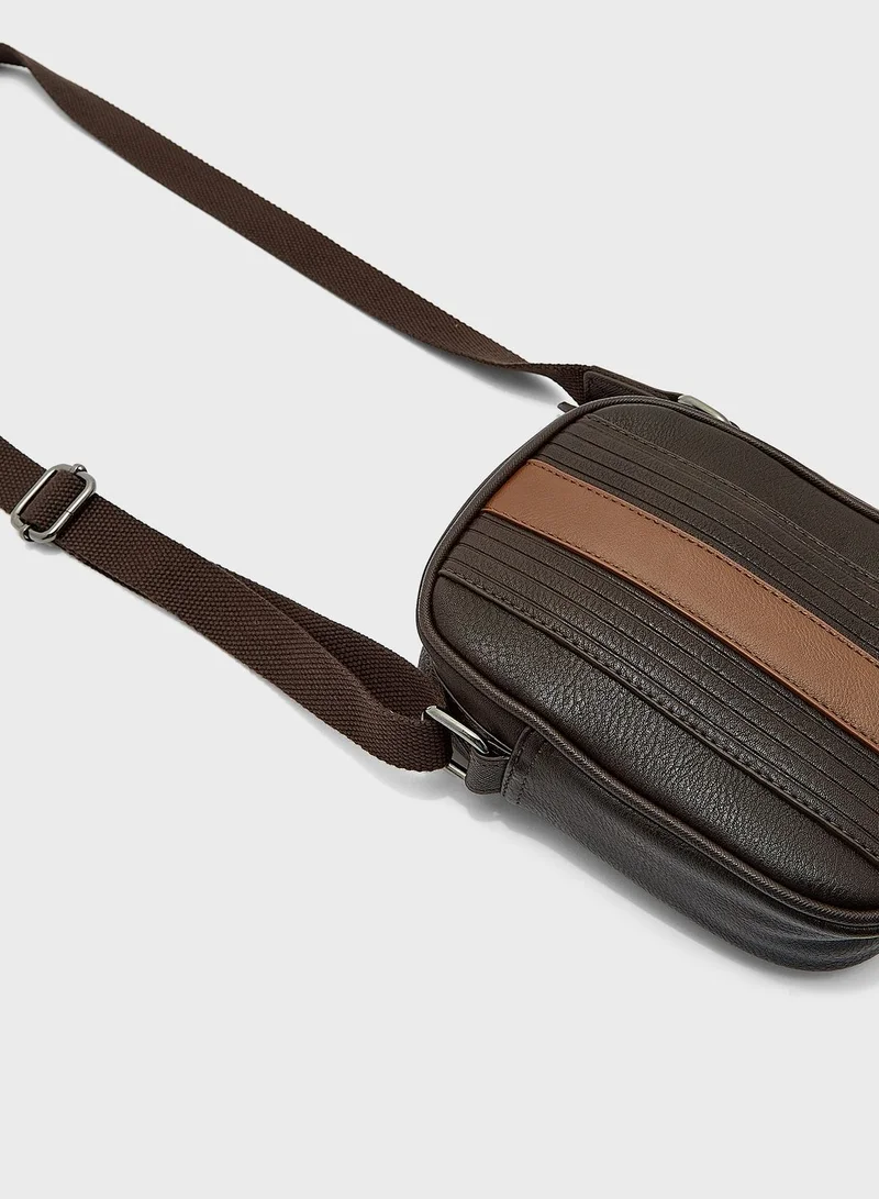 Ted Baker Evver Striped Messenger