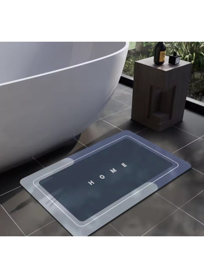 Home rug, bathroom and home rug, quick-drying foam, waterproof door mat for home, kitchen and bathroom, oval design - Image 1