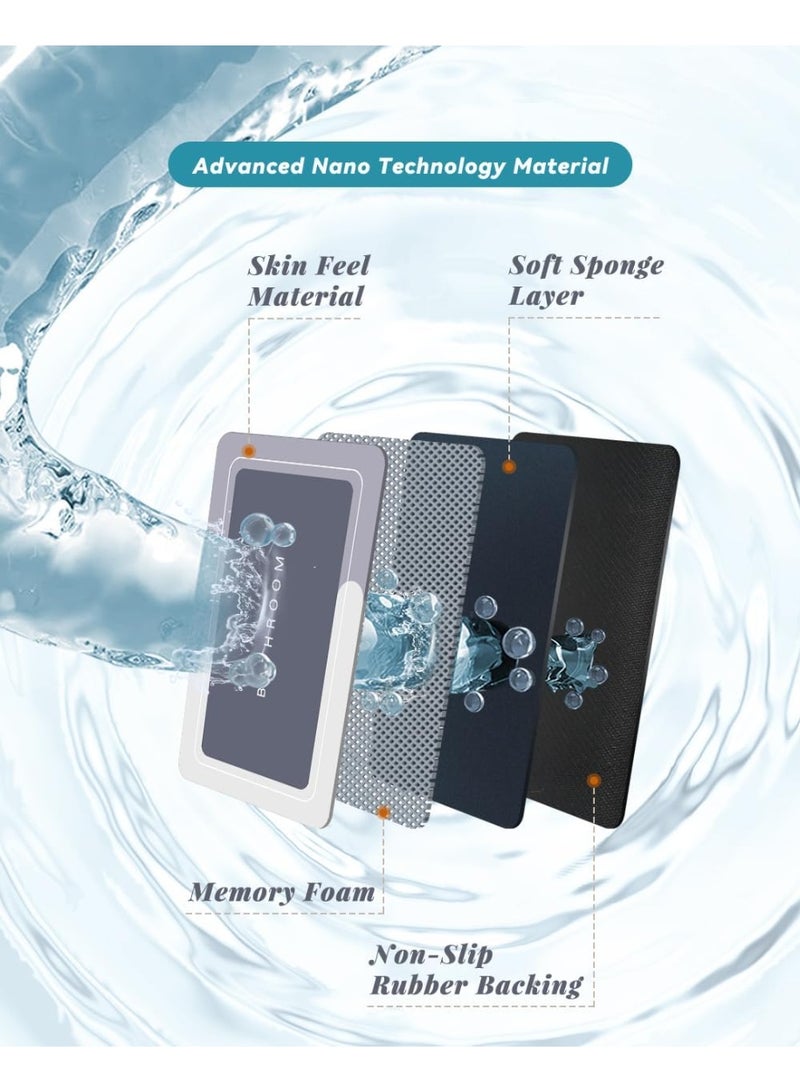 Home rug, bathroom and home rug, quick-drying foam, waterproof door mat for home, kitchen and bathroom, oval design - Image 3