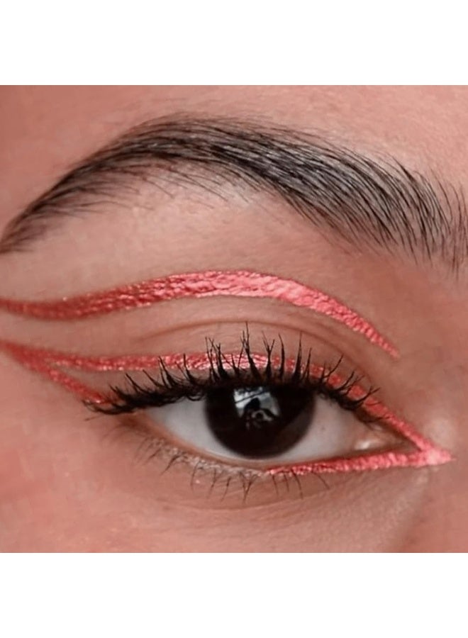 Million Colors Brick Red Colour Waterproof Liquid Eyeliner | Metallic Finish | Last Upto 12 Hours | Quick Drying, Smudge-Proof & Water-Resistant - 5 ML (BRICK RED 09) - Image 4