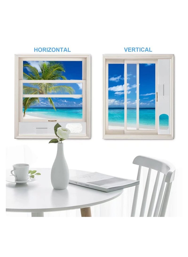 Universal Portable Air Conditioner Window Kit with 2 3m Seals, 5.1" Exhaust Hose, Mobile AC Ventilation Damper for Easy Installation and Efficient Cooling. - Image 3