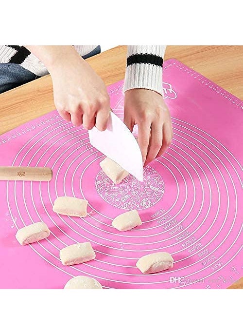 Gopinath Autolink Gopinath Autolink 1 Pc Reusable NonStick Kneading Dough Mat Bakery Measuring Mat Easy to Clean Silicone Mat Nonstick Silicone Mat  - Image 4