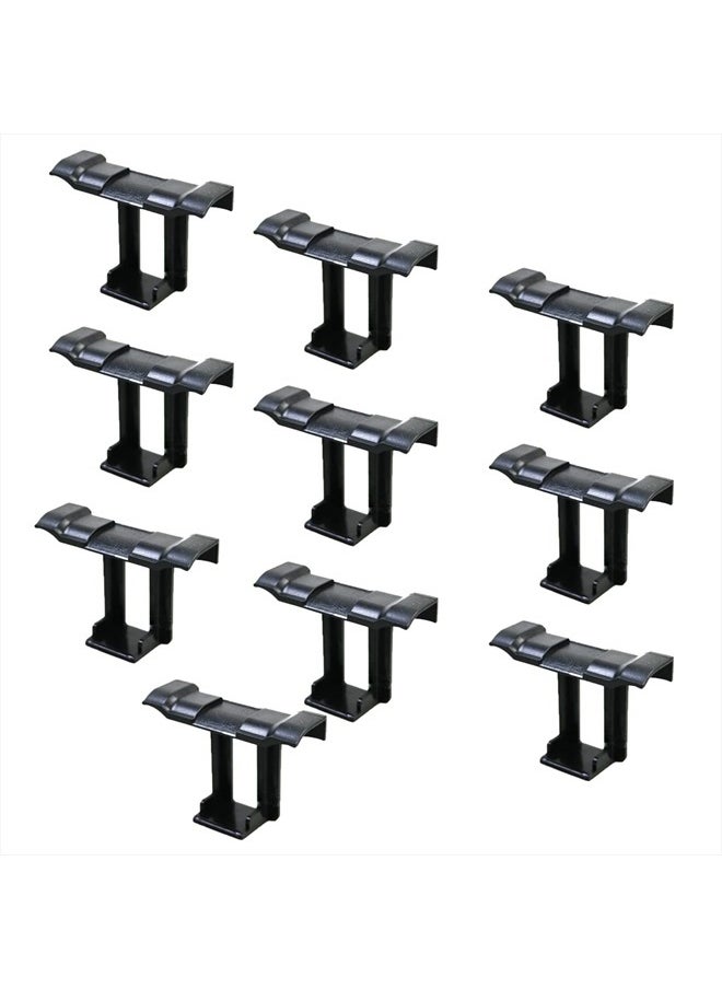 HOUSON 10Pcs Solar Panel Drainage Clips Roof Solar Panel Frame Cleaning Clips Photovoltaic Panel Water Guide & Mud Clamp Auto Remove Stagnant Water (30mm)  - Image 1