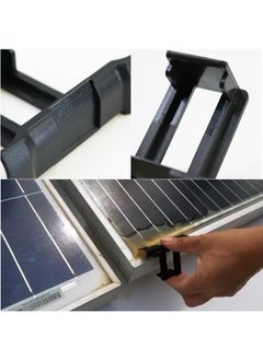 HOUSON 10Pcs Solar Panel Drainage Clips Roof Solar Panel Frame Cleaning Clips Photovoltaic Panel Water Guide & Mud Clamp Auto Remove Stagnant Water (30mm)  - Image 2