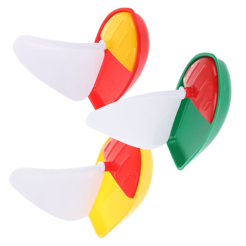 1 Set Mini Sailing Boat Toys Kids Bath Toys for Children Kids Floating Sailboat Random Color - Image 1
