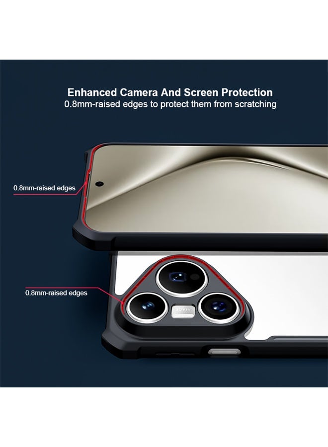 XUNDD For Huawei Pura 80 Ultra Case, Camera Lens Protection Back Cover, TPU+PC Shockproof Bumper Mobile Phone Case, Anti-Yellowing Slim Fit Protective Casing - Image 2
