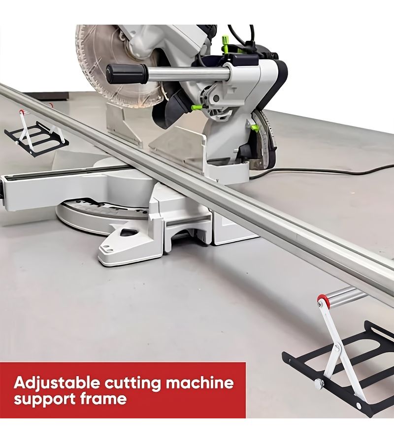 2 Pcs Heavy Duty Adjustable Foldable Metal Cutting Support Frame Stand For Table Saw DIY Workbench Clamp System Woodworking Carpentry - Image 2