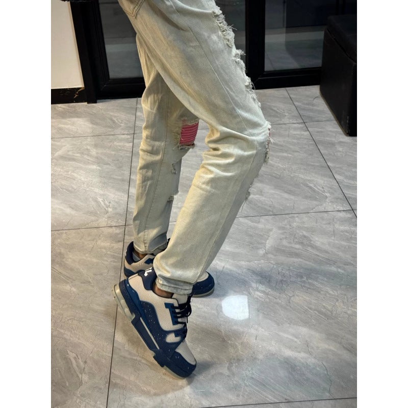 Unisex Casual Daily Denim Jeans - Image 3