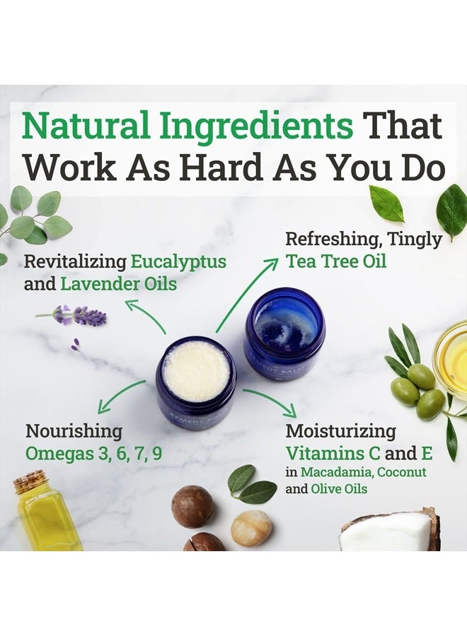 Truremedy Naturals Remedy Balm with Tea Tree Oil - Soothing Itch Relief Ointment for Rash & Itchy Skin - Moisturizing Cream for Dry Skin - 100% Natural Foot & Body Balm - Lavender & Eucalyptus, 2oz - Image 4