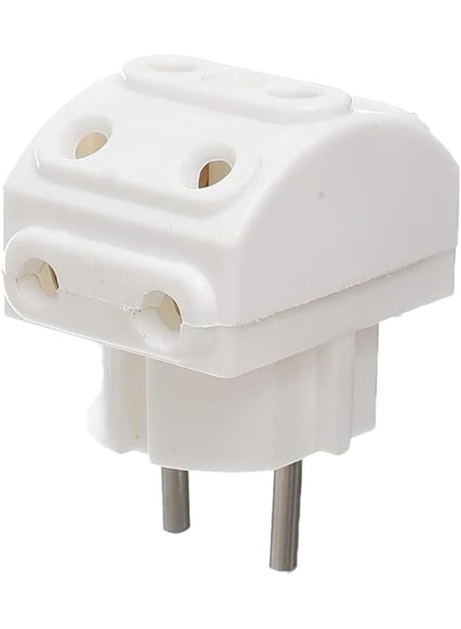 5-Way 2 Pin Multi-Plug Socket White For Safe And Easy Operation Electrical Accessories For Domestic And Commercial Use  - Image 2
