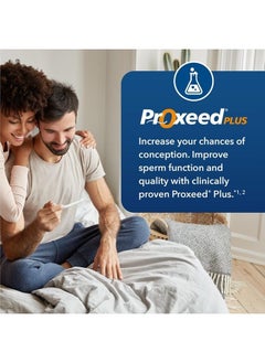 Proxeed Plus Fertility Supplements for Men | Improves Sperm Count, Concentration & Motility | L- Carnitine Based Formula with Folic Acid | 1 Box, 30 Powder Packets  - Image 2