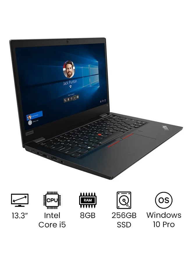 Lenovo ThinkPad L13 Yoga ,Intel Core i5-10210U,8GB Base DDR4,256GB SSD M.2 2280,Intel HD Graphics,13.3'' FHD IPS Yoga Multitouch,Win 10 Pro 64 International Version Black