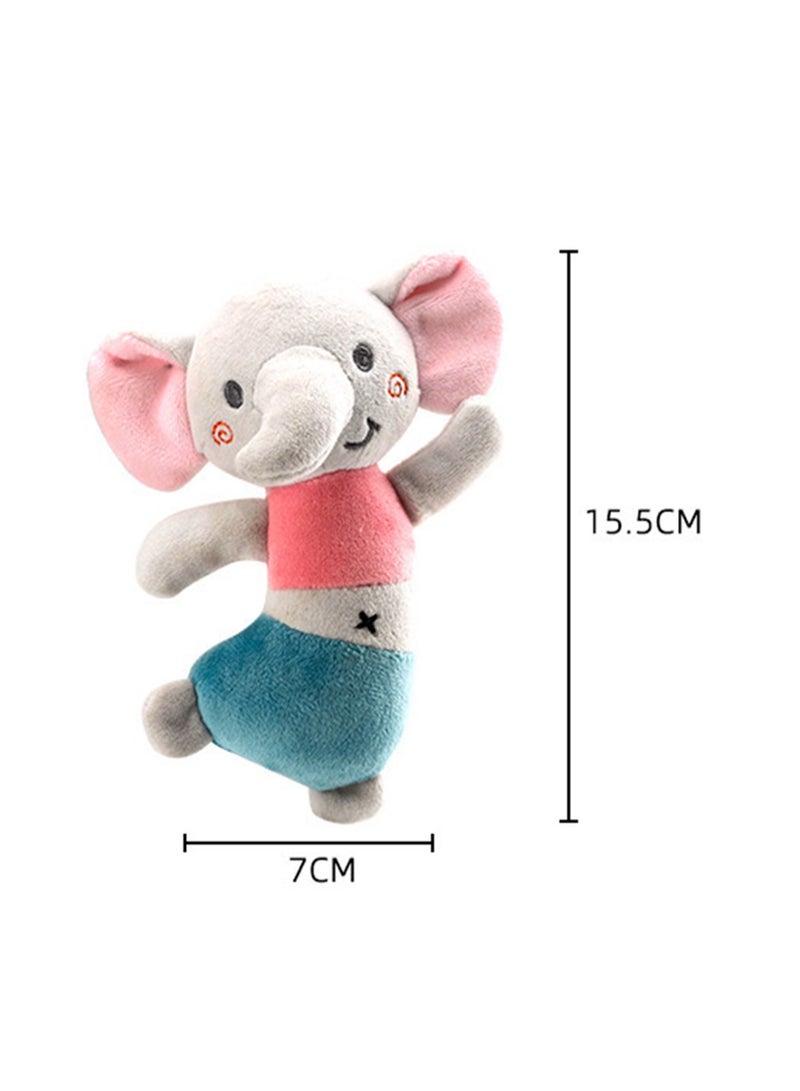 Baby Dancing Rattle Doll Toy 0-1 Years Old Bb Stick Educational Soothing Doll Baby Plush Toy (Rabbit) - Image 2