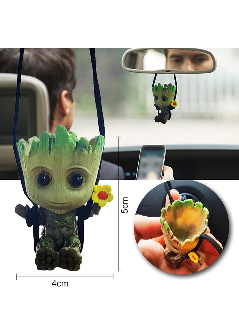 Car Accessories Hanging Charm Car Mirror Hanging Decoration Small Tree Rear View Mirror Pendant Men Women Accessories Car Interior - Image 5