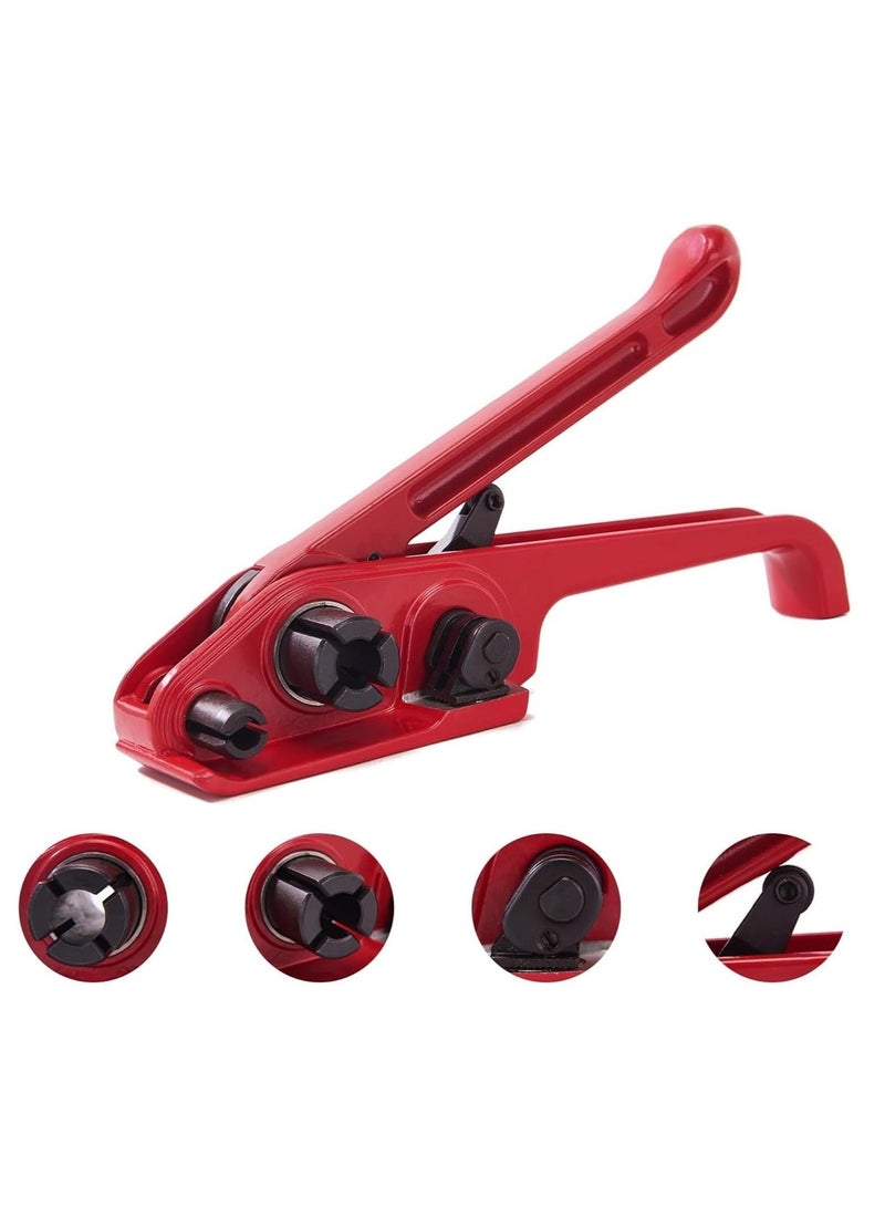 Rubik PET Strapping Tool Full Starter Kit Heavy Duty Manual Pallet Banding for Packaging (Set Includes Tensioner Sealer Strap Roll Metal Seals) - Image 5