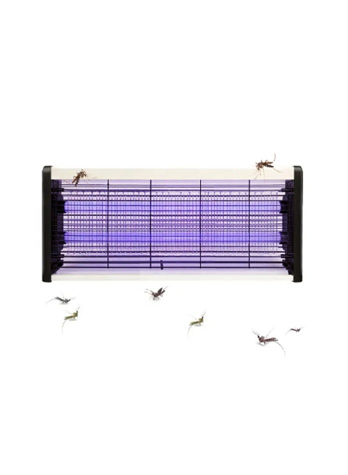 مودي مصباح قاتل البعوض بالأشعة فوق البنفسجية كبير الحجم بقوة 10 وات - جهاز قتل حشرات عالي الكفاءة مع أنبوبين للأشعة فوق البنفسجية وصينية قابلة للإزالة - يغطي مساحة 80 مترًا مربعًا - Image 2