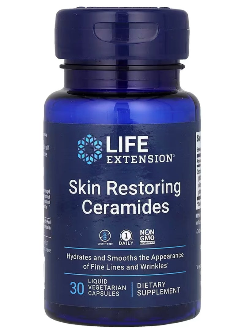 Life Extension, Skin Restoring Ceramides, 30 Liquid Veg Capsules