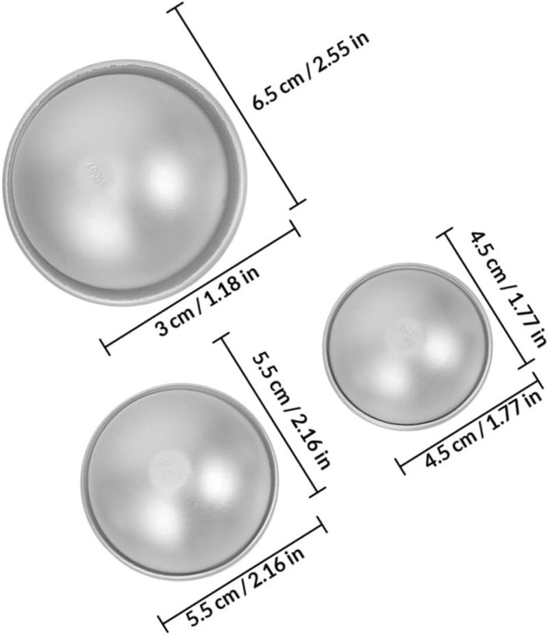 16pcs Aluminum Alloy Bath Salt Ball Mold Baking Soap Mold DIY Soap Making Supplies for Handmade Bath Bombs Crafting - Image 2
