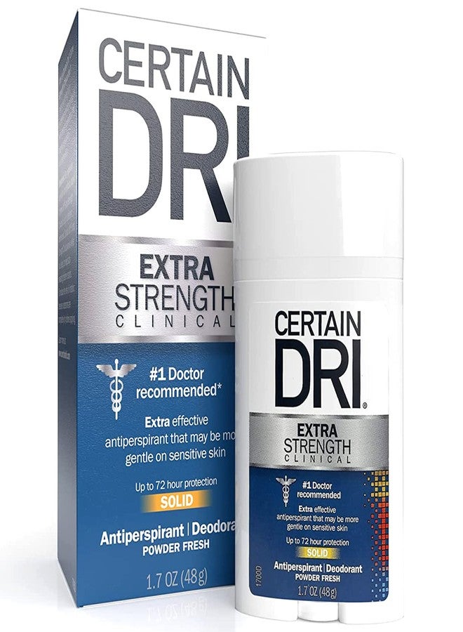 Certain Dri Extra Strength Clinical Solid Antiperspirant 1.7 oz - Pack of 5 - Image 2