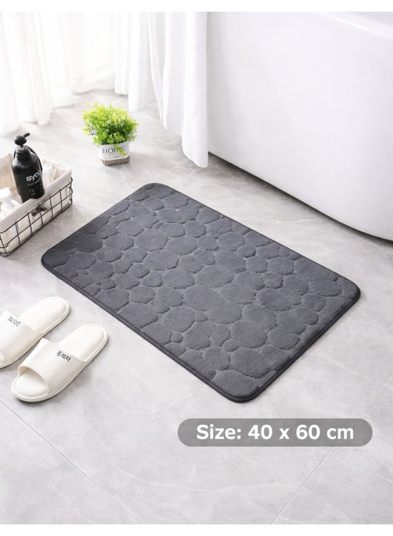 F.A.M.S Ultra Absorbent Bathroom Mat 40 x 60 cm – Non-Slip Soft Bath Rug, Quick Dry Water Absorbing Floor Mat, Anti-Skid Shower Mat for Bathroom, Kitchen & Home Use - Image 3