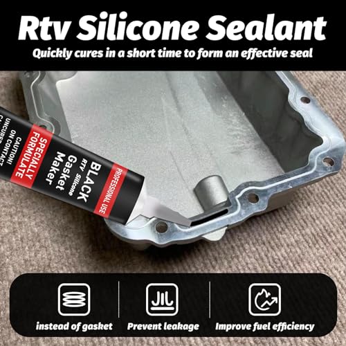 1DFAUL RTV Silicone Gasket Maker, High Temp Silicone Resist Oil, Anti-Freeze RTV Silicone Sealant for Engines, Gearboxes, Pumps, Superchargers (Red, 170g) - Image 2